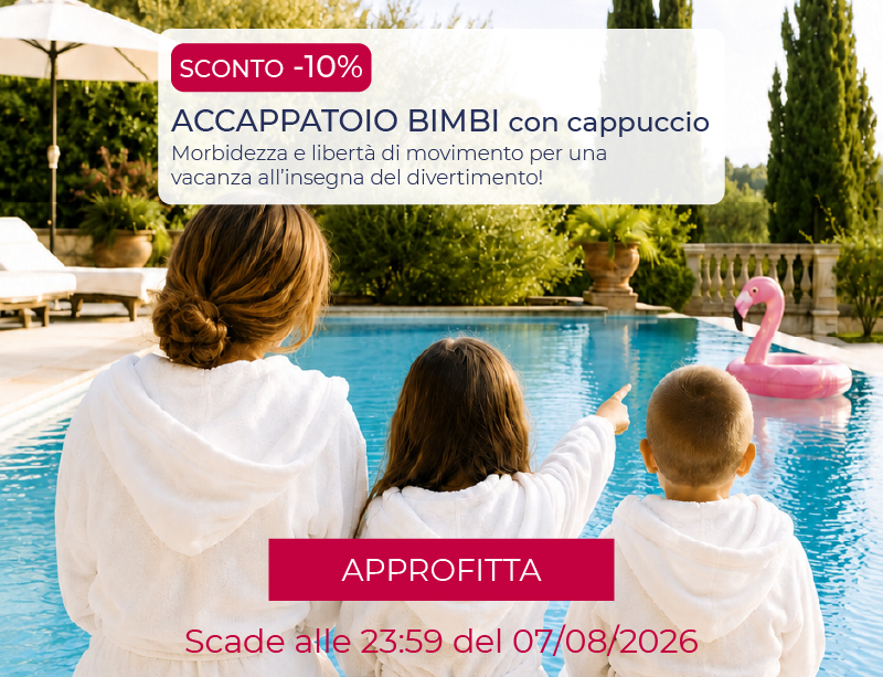 Promo accappatoi bambino bianco