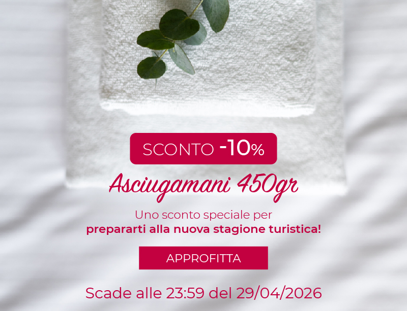 -10% Asciugamani 450gr