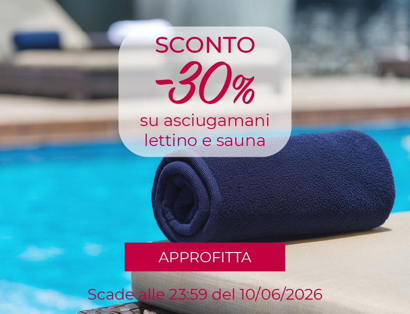 Promo asciugamani lettino e sauna