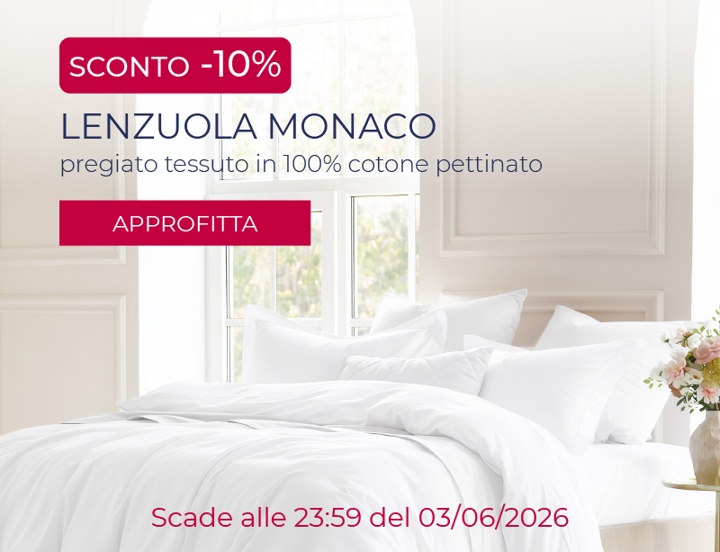 Promo lenzuola Monaco -10%