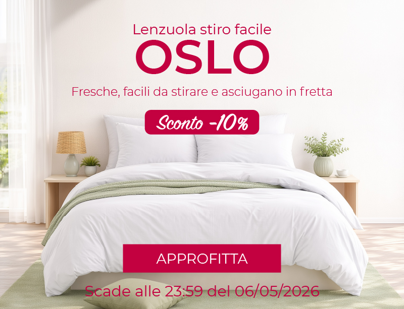 Promo Lenzuola Oslo -10%